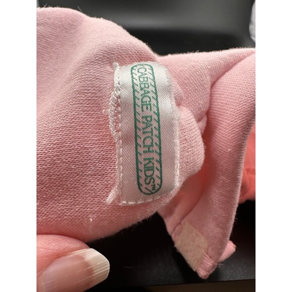 Cabbage Patch Kids PINK HEART Shirt Dress Vtg 1983 Original Fleece CPK - Picture 8 of 12